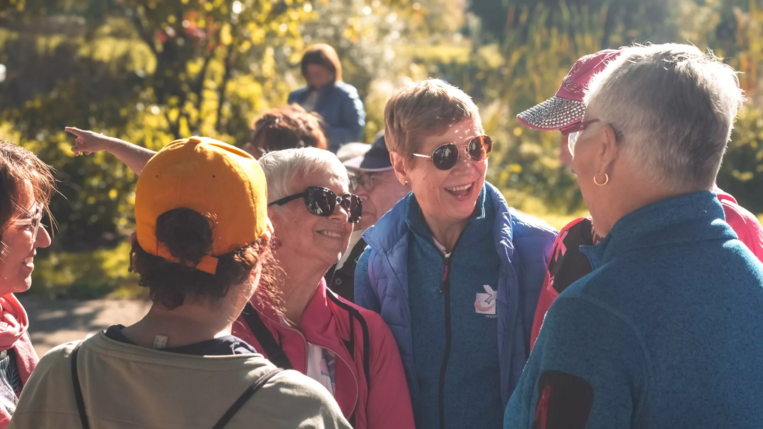 A group of ALGSO members laughing at the Broschtkriibslaf 2024 A group of ALGSO members laughing at the Broschtkriibslaf 2024