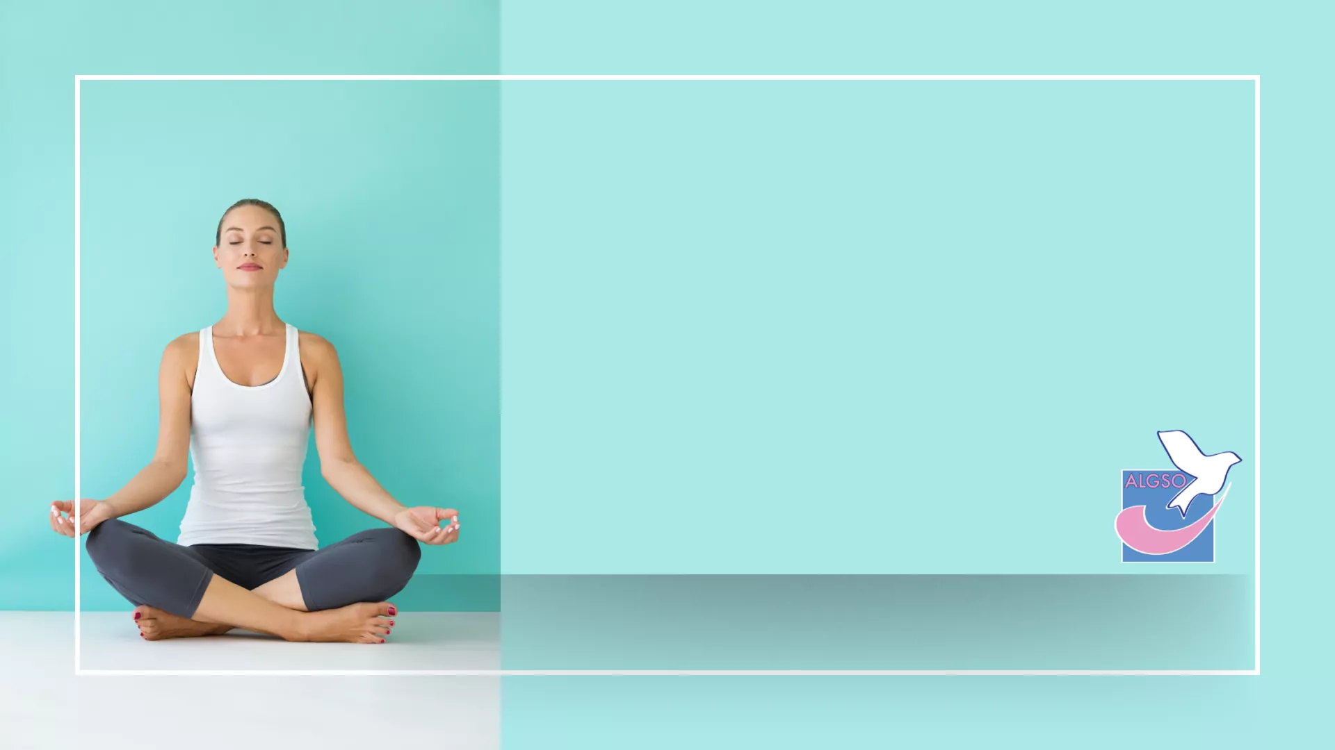 ALGSO banner with a beautiful woman doing yoga for the blog: "Healing in Motion: 5 Ways Exercise Supports Cancer Recovery".