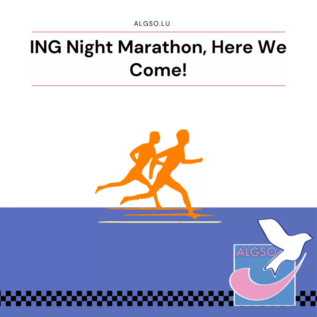 ALGSO post for the ING Night Marathon Luxembourg 2025