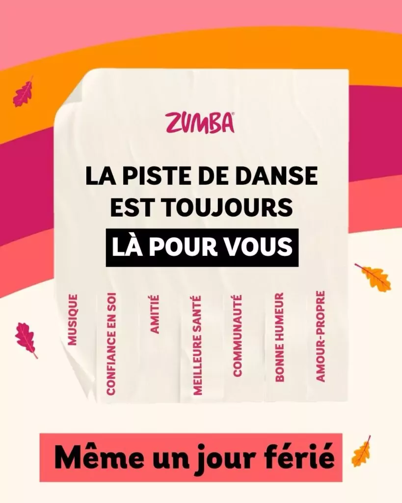 Flyer promoting the ALGSO Zumba class for charity