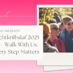 Cover banner for ALGSO guide article with text: A Broschtkriibslaf 2025 Guide - Walk With Us, For Every Step Matters.